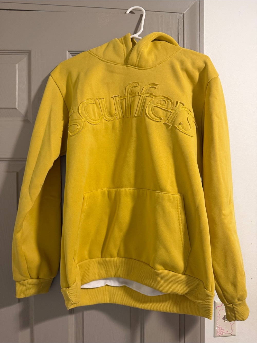 Scuffers Women's Crewneck Sweater Hoodie in Yellow